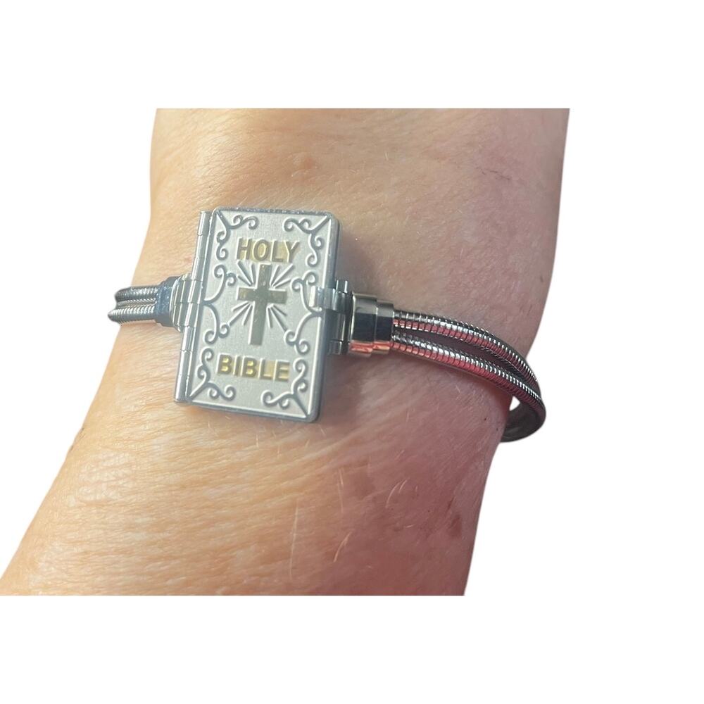 Psalm 23 Unisex Bracelet in Stainless Steel 7.5” - 9”
